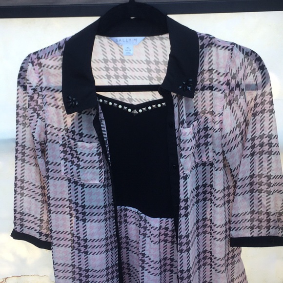 Sally M Girl’s High-Low 2-Piece Dress and Button-Up Shirt Set - Picture 2 of 14